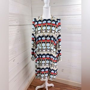H&M Geometric Print Dress 14 FREE SHIP